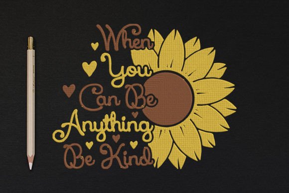 Be Kind Embroidery Design
